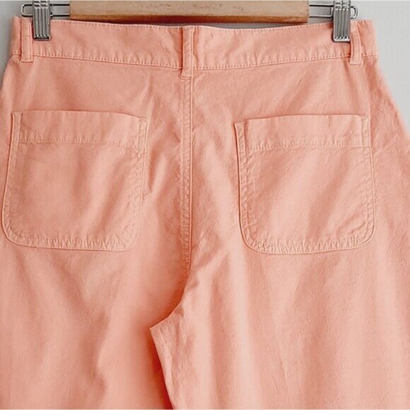 HARRIS WILSON \ France Lorentin High Rise Crop Pants Pastel Pink Sz S - Picture 8 of 9